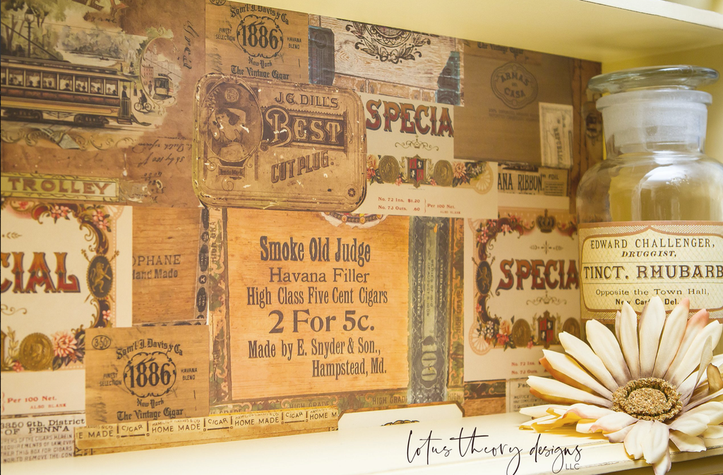 Decor Transfer"Vintage Cigar Box" VP.646028 55,9x81,3 cm - immagine 4