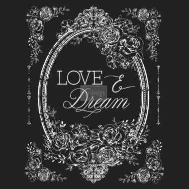 Decor Transfer "Love and Dream" White VP.637033  56x87 cm