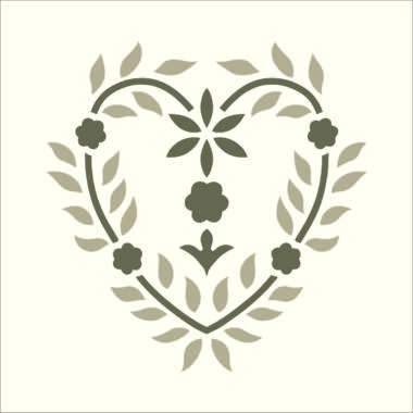 Stencil "Cuore" GRG. 30x30 cm