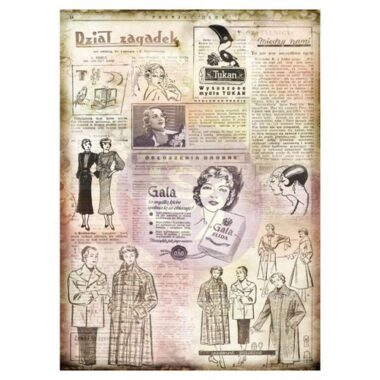 Decoupage Tissue Paper "Moda" art 967192 6 fogli da cm 70x50