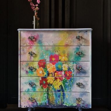 Decoupage Paper Karen's Technicolour Bouquet