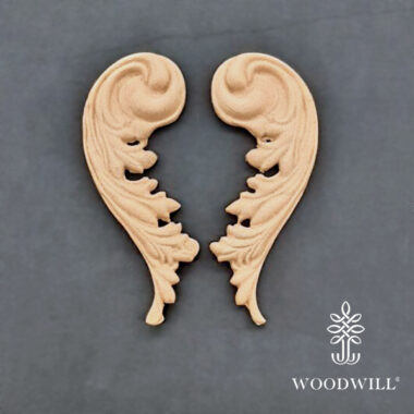 Fregio WOODWILL "Decorative Set" VP.802741 Set 2 Pz  3,5x9cm Flessibile