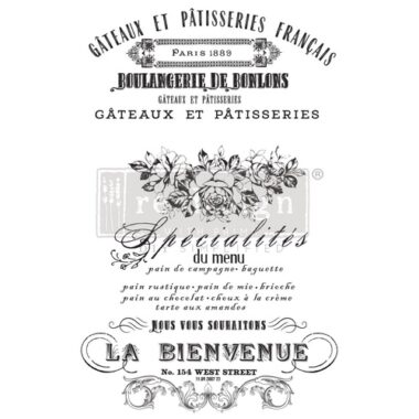 Transfer Re-design French Specialties VP.649975 61x89 cm 2 fogli