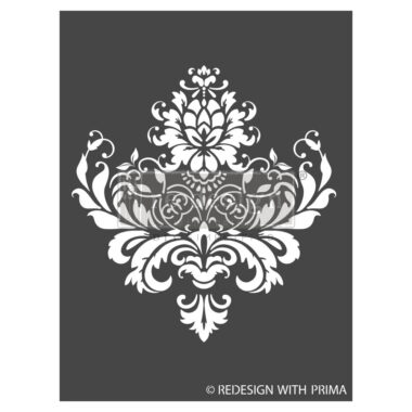 Stencil Re-design "Royal Brocade" VP.666606 3D 22,9x30,5 cm disegno 20,6x21,6 cm
