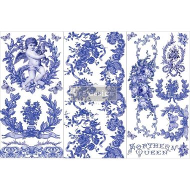 Decor Transfer Re-Design French Blue VP.656683 15,25x 30,5 cm 3 fogli