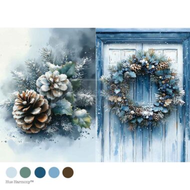 Decoupage Fiber Wreath Of Whispers VP.678432 Formato A4