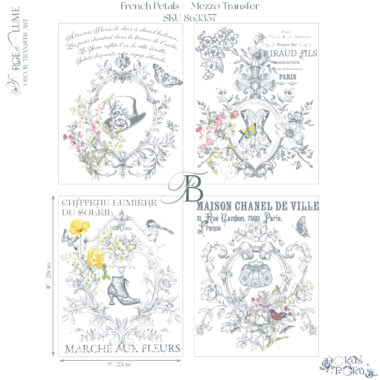 Middy Transfer Re-Design French Petals VP.863357 32x24-cm